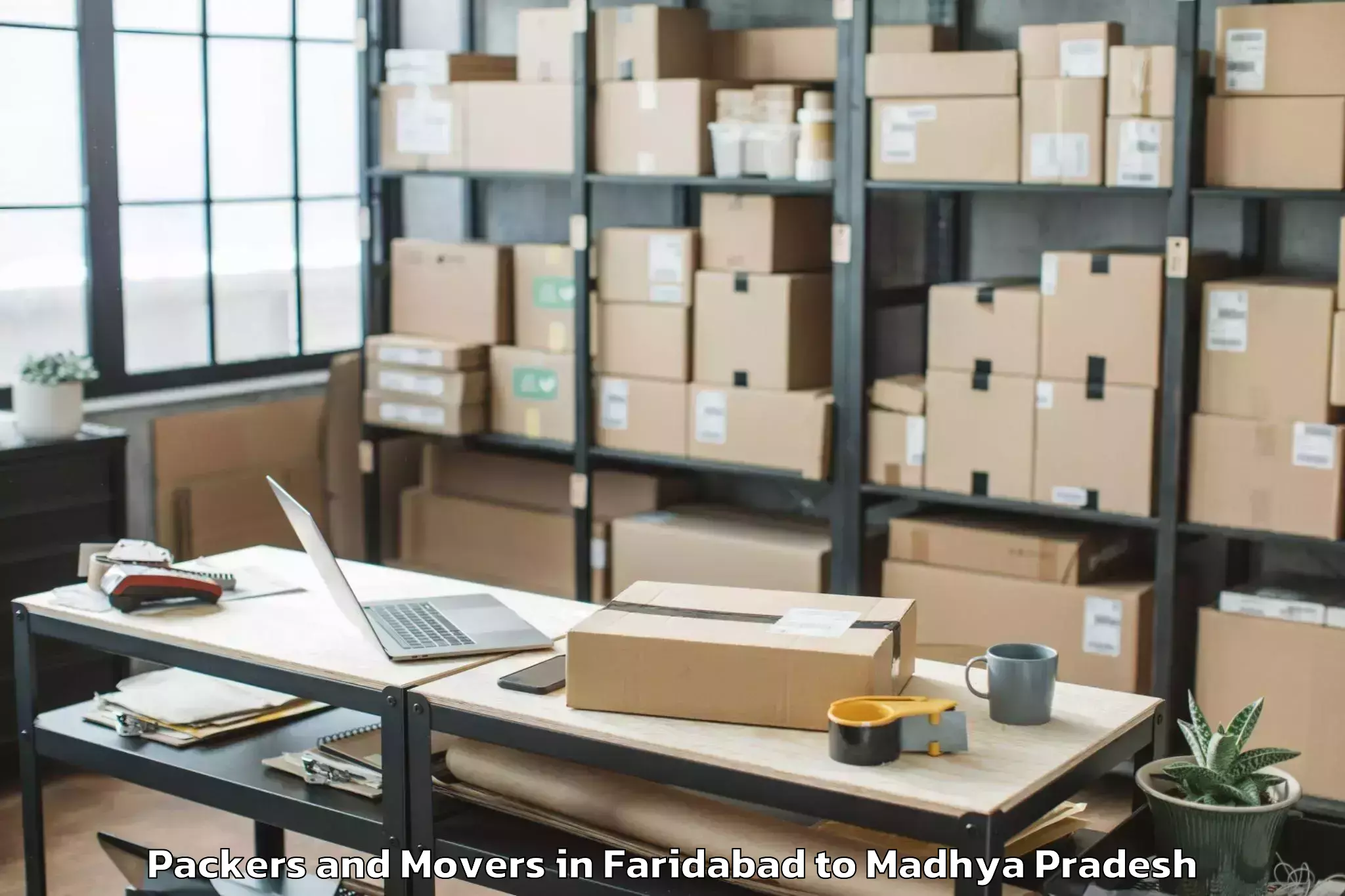 Book Faridabad to Mungaoli Packers And Movers Online